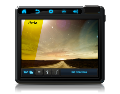 Hertz In-Car Tablet