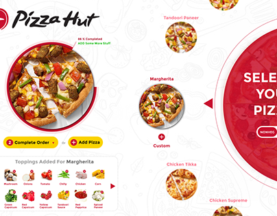 Pizza Hut Order Page - Redesign