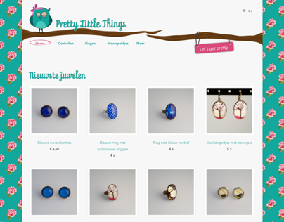 Webshop for handmade jewelry