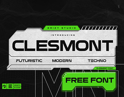 Clesmont Futuristic Modern Techno Font | Free Font