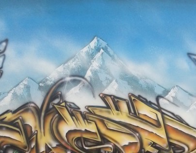 Graffiti canvas "Casper"