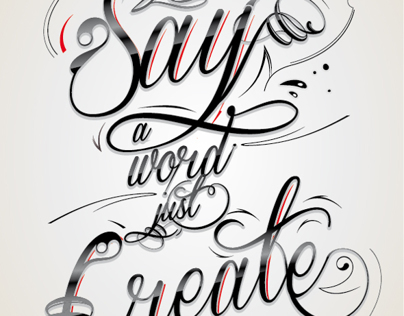 Don't Say A Word Just Create