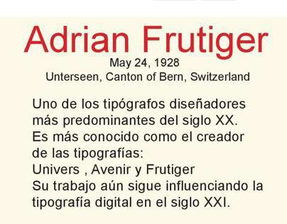 Adrian Frutiger Info