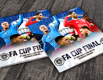 Football Flyer || FA Cup || Manchester Derby