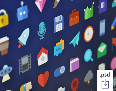 60 Absolutely FREE Flat Icon Sets