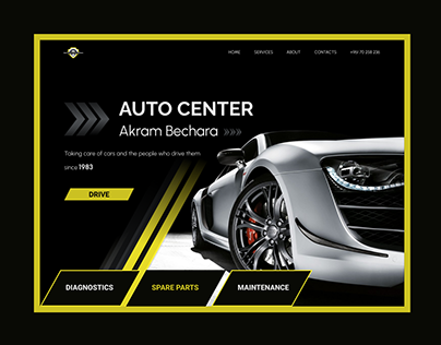 Auto Center Website Design