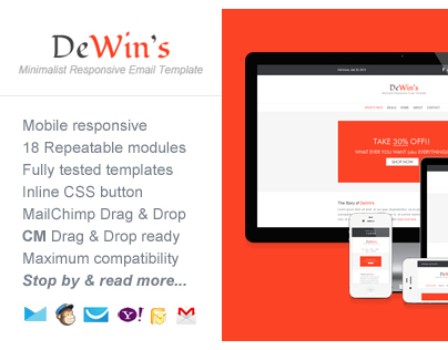 Professional Responsive Email Template - DeWin's