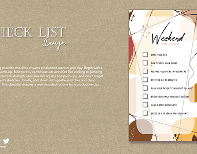 I will design your checklist professionally