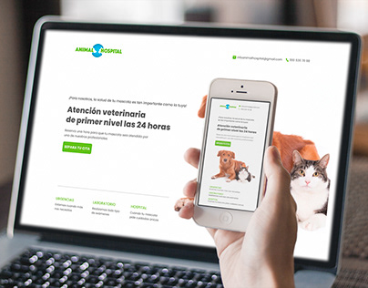 Página web responsive Animal Hospital