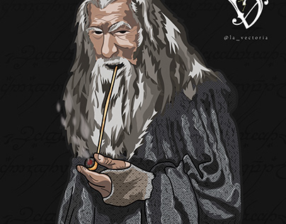 Gandalf - Ilustración Vectorial