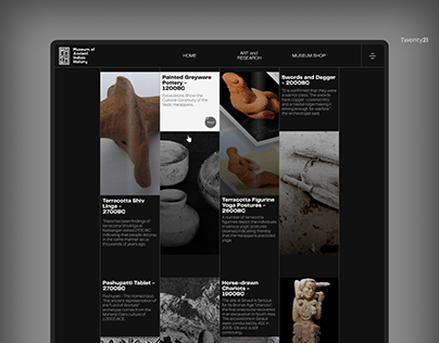 Museum of Ancient Indian History - Website Design