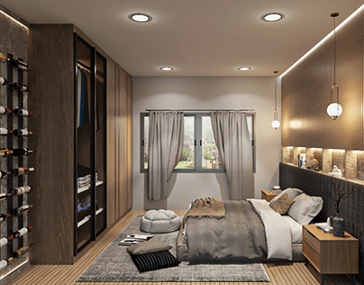Bedroom modern loft
