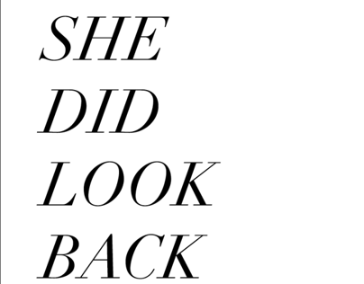 She Did Look Back