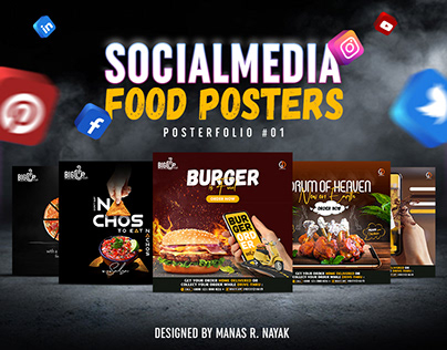 Food Poster Designs : Creative Social Media Ads