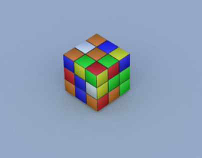 Rubic cube confetti