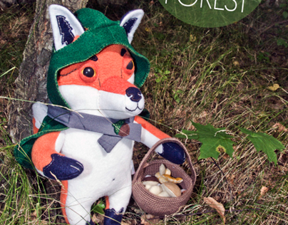 Mr. Fox in the forest