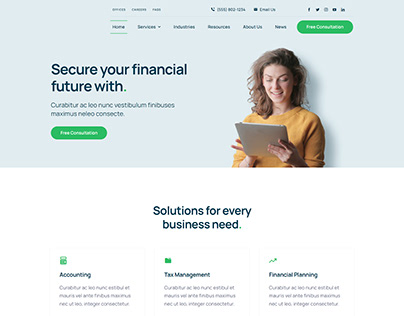WordPress Website Design(Accounting Service Agency)