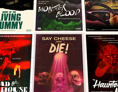 Goosebumps Books Imagined as Old B-Movie Posters