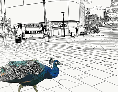 A Peacock in Picadilly