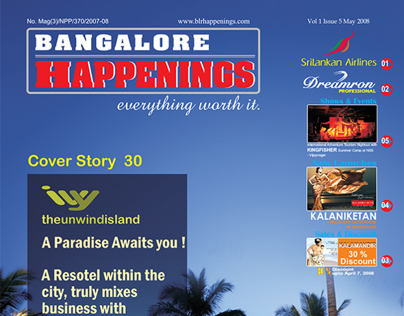 Bangalore Happenings: Magazine Cover