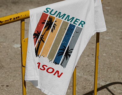 Summer Season grunge vintage Typo-Vector T-shirt design