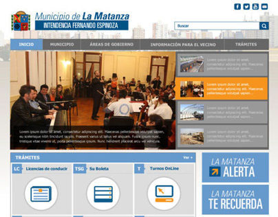 Rediseño web Municipio La Matanza - Prov de Bs As