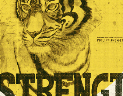 Painted Verses: Tiger Strength // Illustration