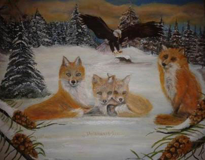 family fox
