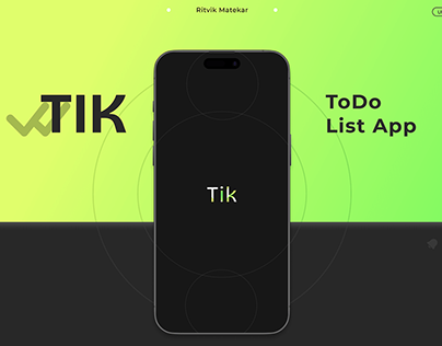Project thumbnail - Tik - To Do List App