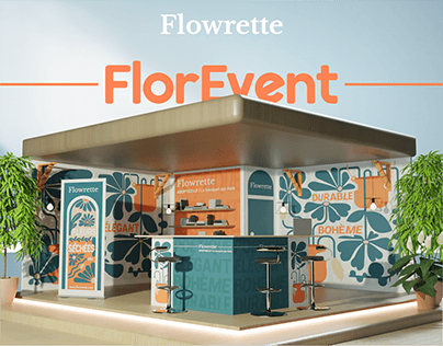 FLOWRETTE 3D SCENE | Branding Exhibition Stand