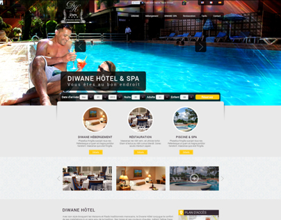 Diwane Hotel Website - Responsive design