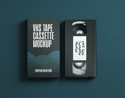 Free VHS Tape Cassette Mockup
