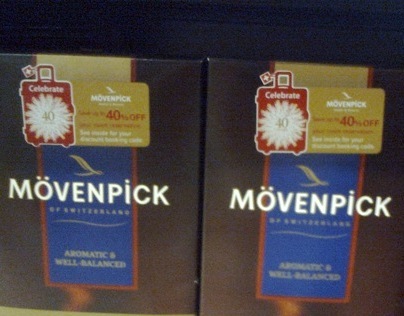Moevenpick Promotional Sticker for Coffee Box & Shelf T
