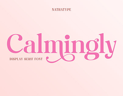 Calmingly - Display Serif Font