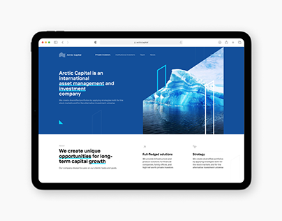 Arctic Capital: Web & Mobile Website
