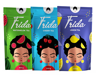 Frida Kahlo Tea Packaging