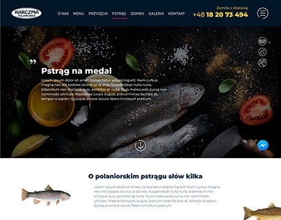Restaurant website layout