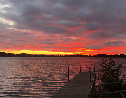 Silver Lake Sunset - Oconomowoc, Wisconsin