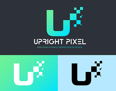 UpRight Pixel Logo Design