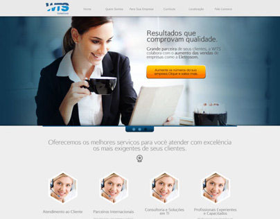 Layout website WTS Contact Center