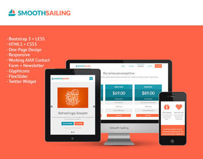 Smooth Sailing - One-Page Bootstrap 3 Landing Page