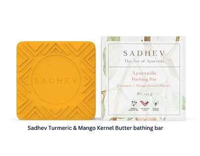 Sadhev Turmeric & Mango Kernel Butter bathing bar