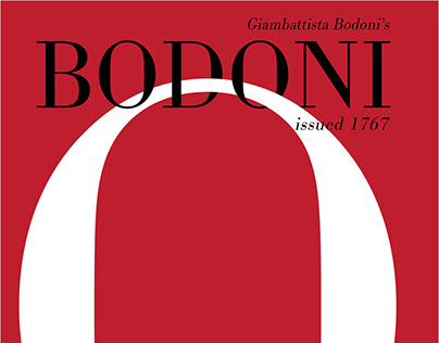 Bodoni Poster and Book