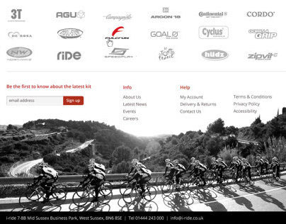 Cycling e-commerce Website