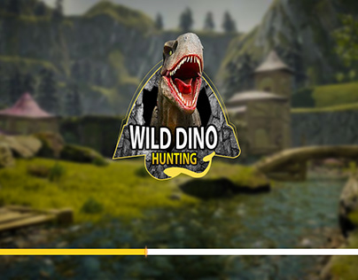 dino hunt game logo