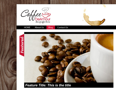 Website Design for a Coffee Vendor