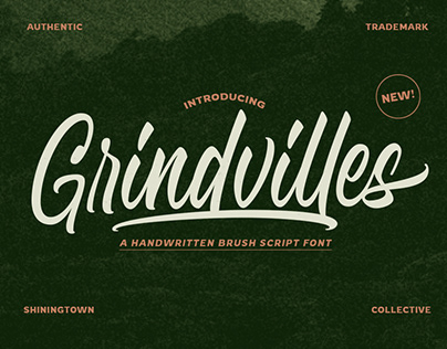 Grindvilles - Brush Script Font