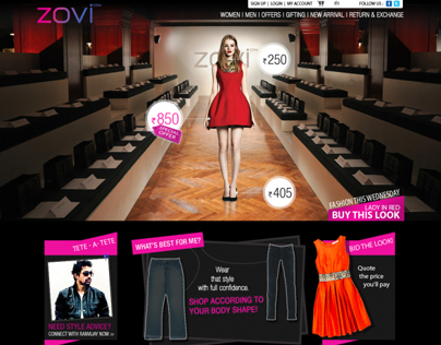 Interactive Website - Zovi