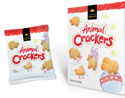 Clover Valley Animal Crackers Packaging