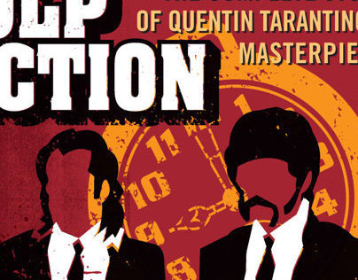 Book cover and text design for Pulp Fiction